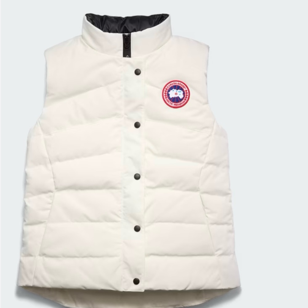 Canada Goose Women's White Puffer Vest